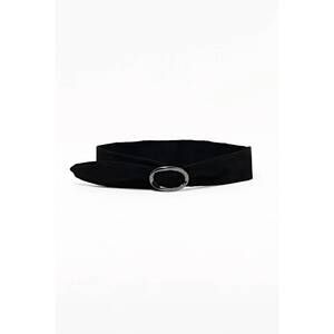 NEW LOLITA women's suede wide belt in black